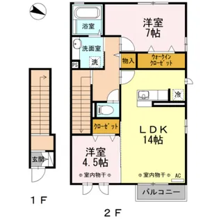 ドエル22【2階】の間取り
