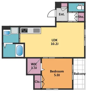 へーベルハウス大山【3階】の間取り