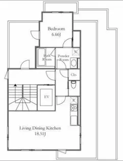 神奈川県横浜市中区山手町【マンション】の間取り