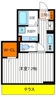 東京都立川市富士見町2【アパート】の間取り