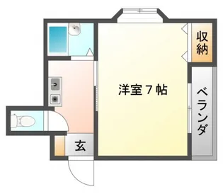 フレシャーチク関大前【4階】の間取り