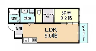 エルピス柏原【2階】の間取り