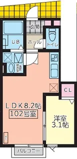 ファインヒルズII【1階】の間取り