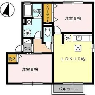 岡山県岡山市中区清水【アパート】の間取り