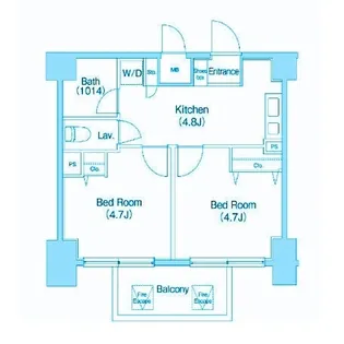神奈川県川崎市川崎区本町1【マンション】の間取り