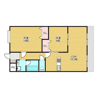 La・Luce緑地公園【4階】の間取り