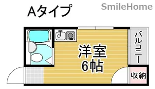ヴィラ西加賀屋【3階】の間取り