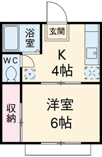 サンライズコーポ【1階】の間取り