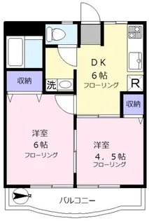 ドミール粕谷【2階】の間取り