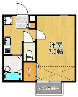 神奈川県横浜市港北区高田東4【アパート】の間取り