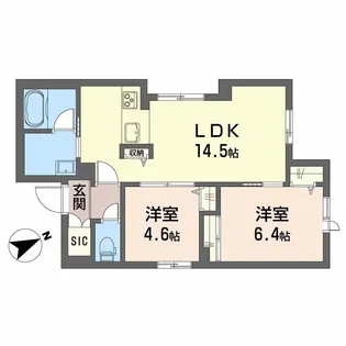 メープル【1階】の間取り