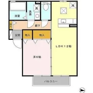 セジュール睦美【2階】の間取り