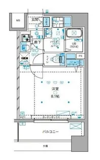 ジェノヴィア大島駅スカイガーデン【3階】の間取り