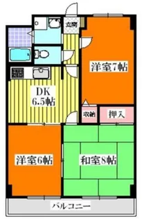 メイプルアベニュー【6階】の間取り