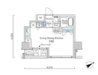 カーサスプレンディッド恵比寿1丁目【7階】の間取り