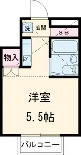 ラ・メール3番館【1階】の間取り