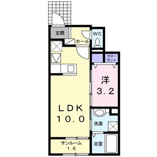 Cuore B【1階】の間取り