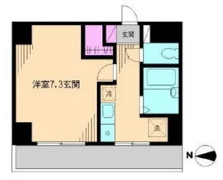 ビイルーム小金井【2階】の間取り