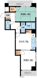 王子ハイツ【6階】の間取り