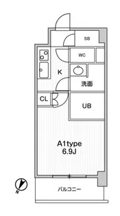 JMF Residence 町田【4階】の間取り