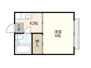 アレイ牛田【2階】の間取り