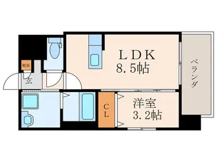 福岡県北九州市小倉北区重住3【マンション】の間取り