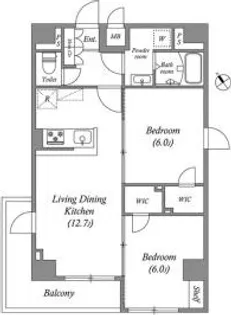 GRANPASEO田端A【11階】の間取り
