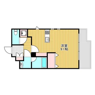 ゲートコート豊中【5階】の間取り