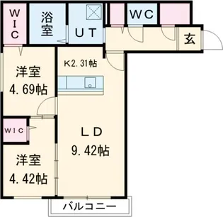 仮)NUTS-千歳市北栄1丁目MS【2階】の間取り