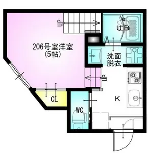 RIZEST TI(ライゼスト ティーワン)【1階】の間取り