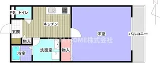 ウエストワン【2階】の間取り