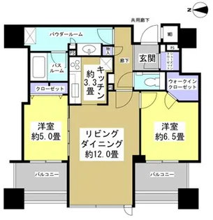 シティタワー浜松(706)【7階】の間取り