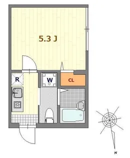 アクロス【3階】の間取り