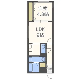 北海道札幌市西区西町北6【マンション】の間取り