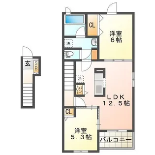 エトワール藤方 II【2階】の間取り
