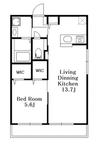 東京都中野区新井2【マンション】の間取り