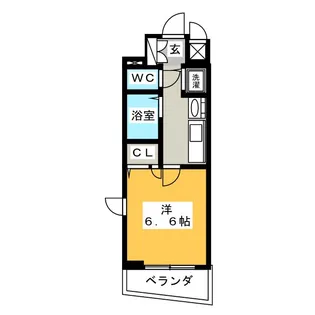 プレサンス大須観音駅前サクシード【6階】の間取り