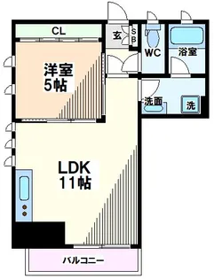 東京都国立市中2【アパート】の間取り