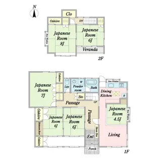 群馬県高崎市筑縄町【一戸建】の間取り