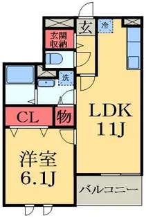 フルール・RARA【2階】の間取り