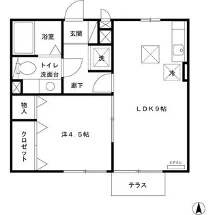 チャーム スクエアー【1階】の間取り