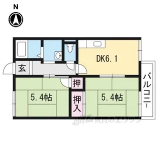 クワトルセゾン【1階】の間取り