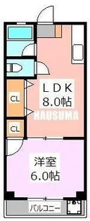ハイツ高康【4階】の間取り