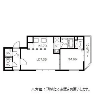 COURAGE BLD NISHIMACHI(クラージュビルニシマチ)【4階】の間取り