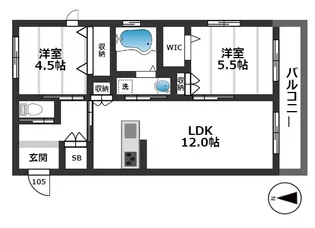 橘RESIDENCE【1階】の間取り