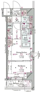 コンシェリア横濱 <SHINKOYASU>【4階】の間取り