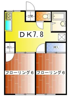 ハイツつくし野【2階】の間取り