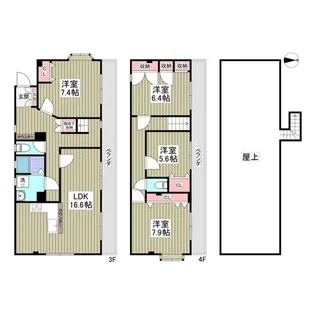 コーポヤシキの間取り