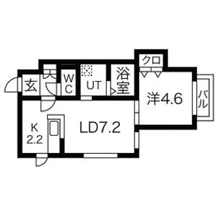 Enchante KOTONI(アンシャンテ琴似)【2階】の間取り