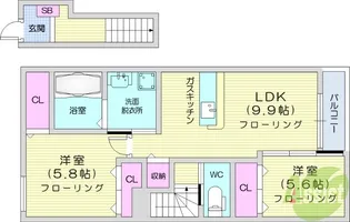 プルミエール【2階】の間取り